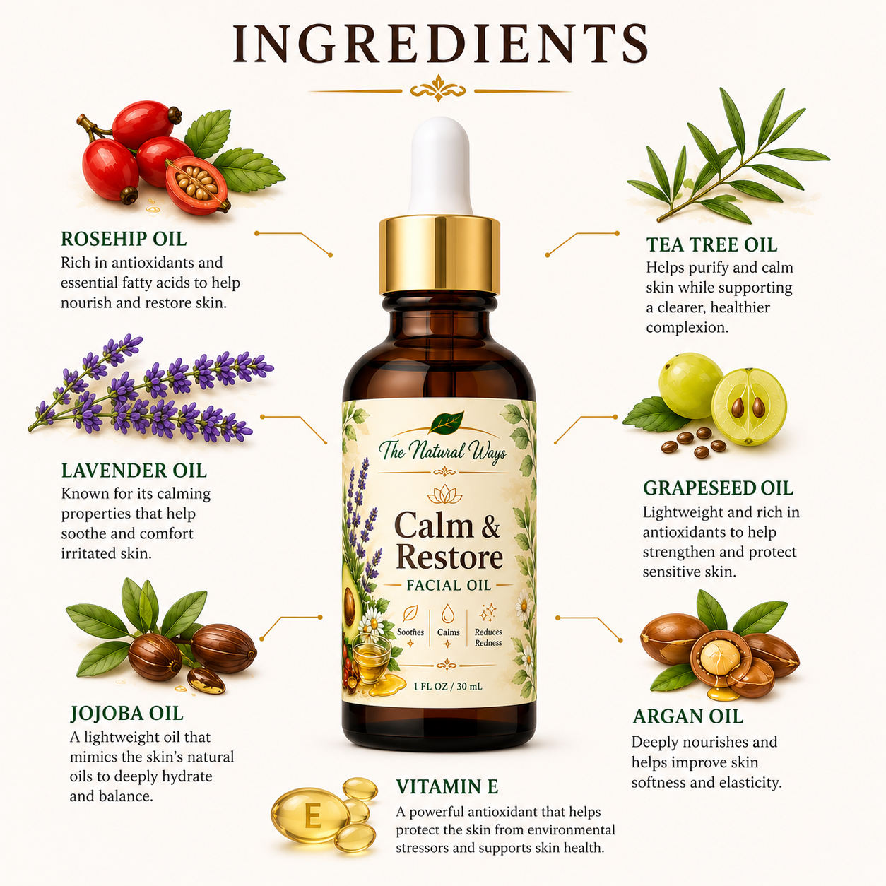 Calm and Restore Facial Oil